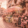 Pink Cafe Terrace