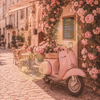 Vintage Pink Vespa