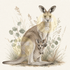 Kangaroo & Joey