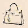 Designer Handbag Sketch