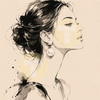 Pearl Earrings Portrait