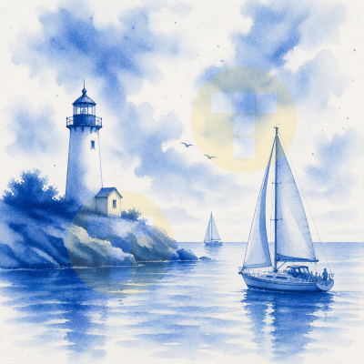Lighthouse & Boat