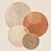 Abstract Terracotta Circle Study