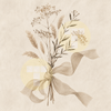 Linen Ribbon Botanical