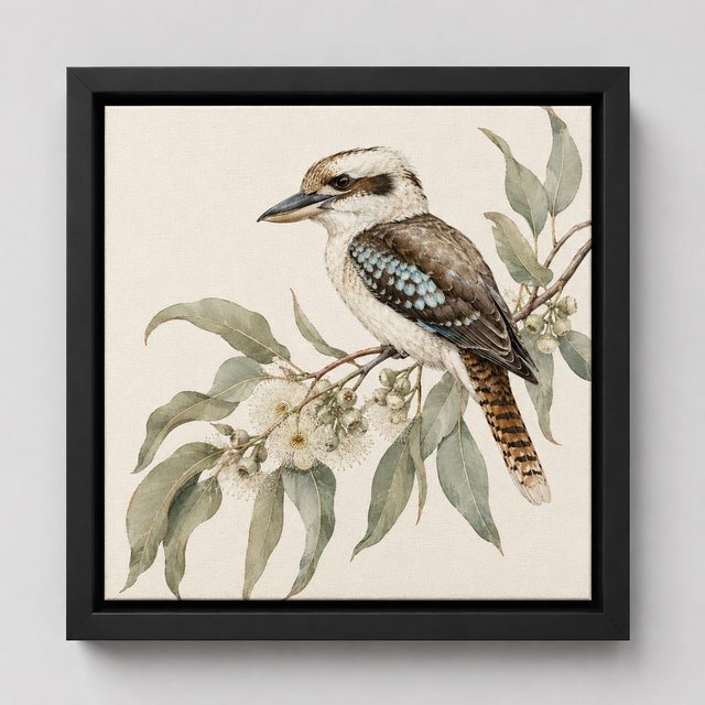 Australian Soul photo tile &mdash; native bird watercolour art on a photographic print tile