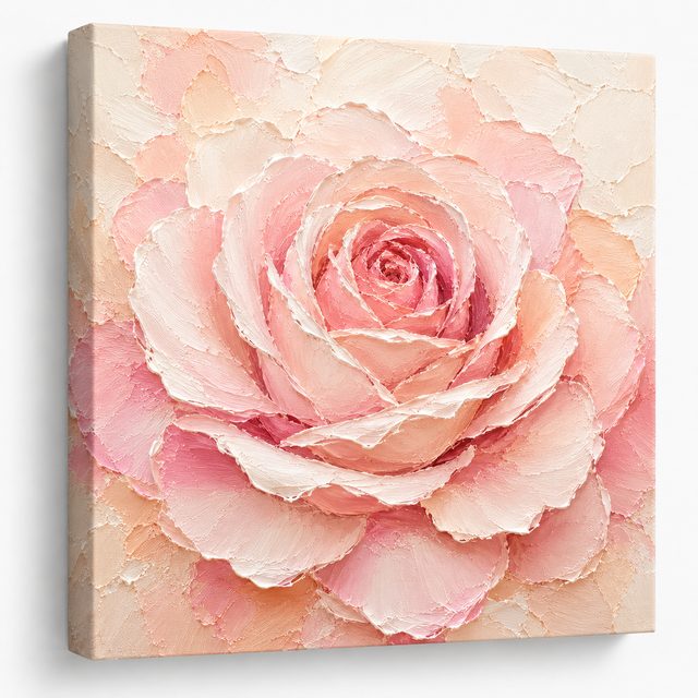 Luxury Impasto Floral canvas tile &mdash; a single bold botanical artwork on stretched canvas