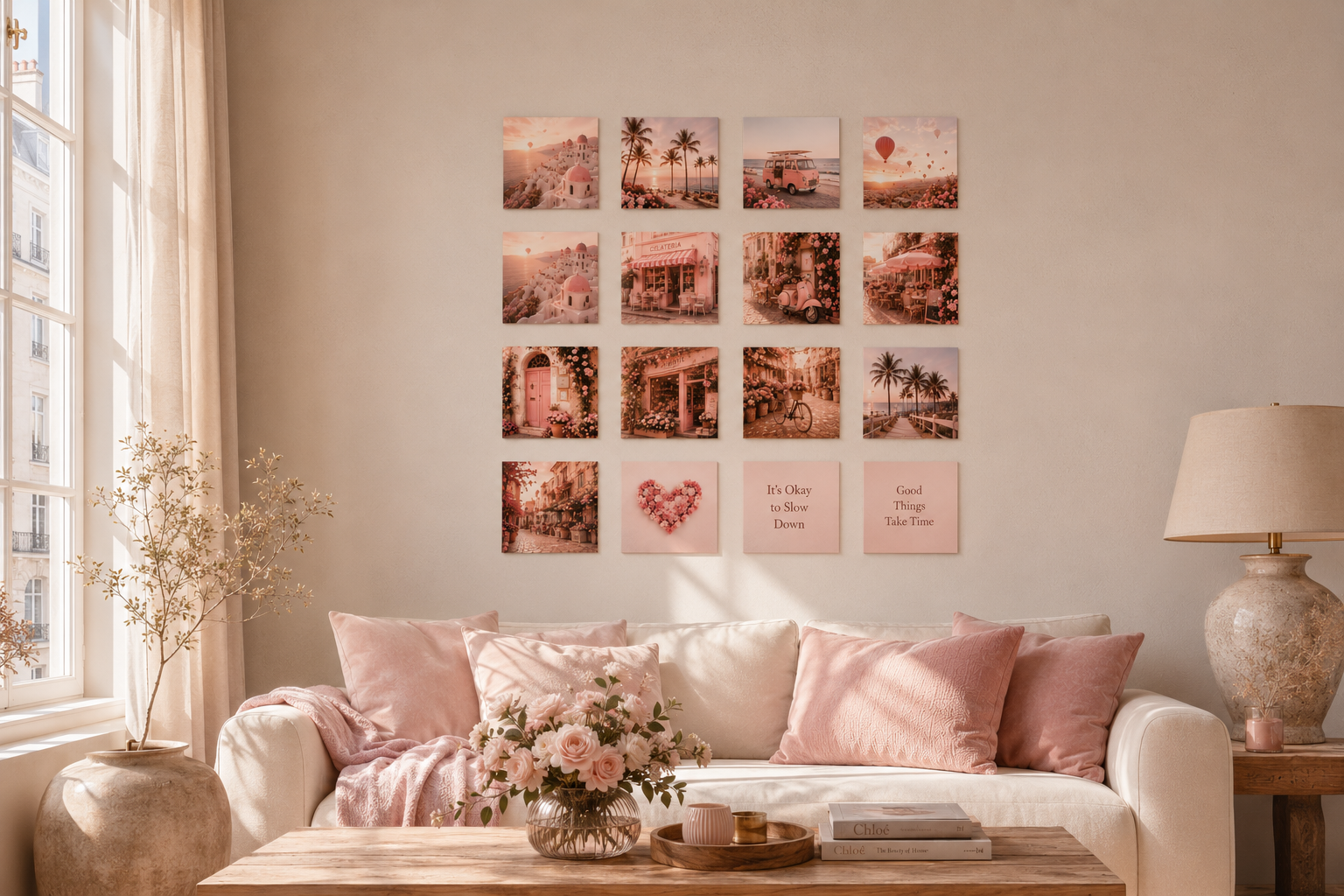 La Dolce Blush ready-to-print tile collection